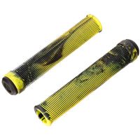 fit savage v2 flangeless grip black with yellow swirl