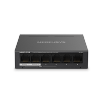 switch poe no gestionable mercusys ms106lp 6p 10100 con 4p poe 30w ethernet mini desktop