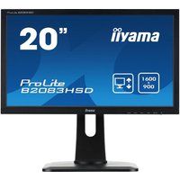 iiyama prolite b2083hsd-b1 20r lcd monitor - black black