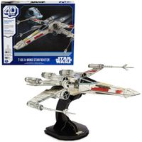 spin master - 4d build - maqueta caza estelar t-65 ala-x - puzzle star wars 3d - juguetes de star wars - maquetas juego construccion - puzzles para adultos y ninos - 6069813 - juguetes ninos 12 anos