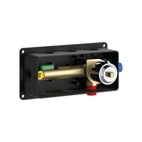 cuerpo de empotrar universal para grifo de lavabo de pared con caja y burbuja integrada