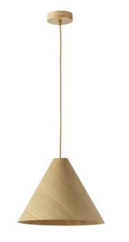 Lámpara de techo de madera marrón claro