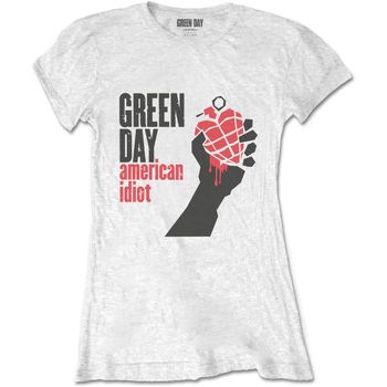 Green Day Camiseta manga larga American Idiot para mujer