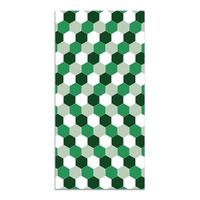alfombra vinilica tono verde 140x200cm mosaico hexagonos