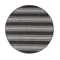 alfombras de interior y exterior romana gris  200 cm redondo