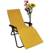 reino mansidi cojin tumbona reino mansidi 180x50x3cm relleno de espuma - colores lisos amarillo