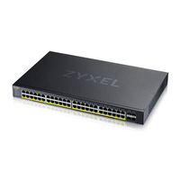 zyxel xgs1935-52hp 52 port smart managed poe switch 48x gigabit poe and 4x 10g sfp