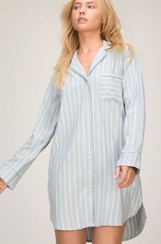 Hunkemöller Camisón Rayas Azul