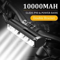 fivemi 5led mtb luces de bicicleta 10000mah linterna de luz de bicicleta recargable accesorios de bicicleta de ciclismo al aire libre para scooter electrico