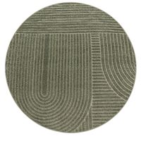 alfombras de interior y exterior cotara verde 160 cm redondo