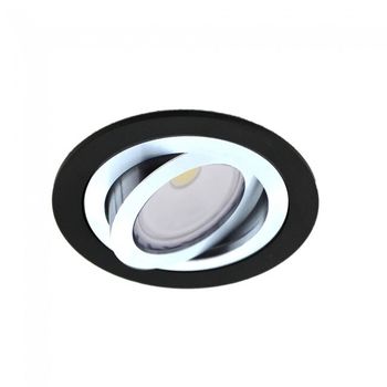 Empotrable de techo led classic redondo negro (8w)