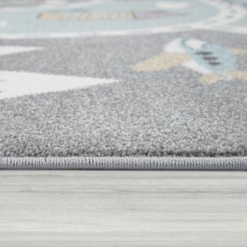 Alfombra infantil Caprise verde 160 cm redondo