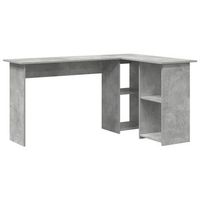 escritorio gris concreto madera de ingenieria 142 x 102 x 73 cm vidaxl