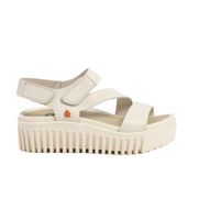 art para mujer 1157321zz003020 sandalias de piel 1573 brighton beige 41 3 a 5cm velcro casual