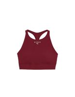 sujetador deportivo de fitness puma x hyrox shape mujer granate
