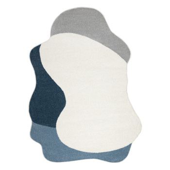 Alfombra Fusion 5710 Blanco / Azul Oscuro Shape - Abstracción, Modern 200x290 Cm