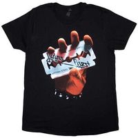 judas priest camiseta manga larga british steel para mujer