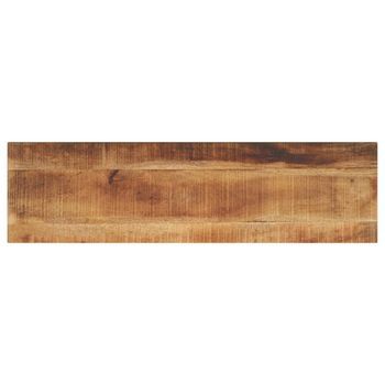 Tablero De Mesa Rectangular Madera Mango Rugosa 120x30x2,5 Cm Vidaxl