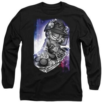 Garfield Camiseta manga larga DJ Lazy para hombre