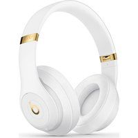 beats studio 3 wireless bluetooth noise-cancelling headphones - white white