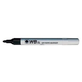 Value Drywipe Marker Bullet Tip Black PK10