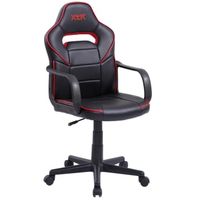 silla de escritorio gamer polipiel adec xtr junior - negrorojo
