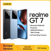 version europea del realme gt 7 5g telefono inteligente con procesador mediatek dimensity 9400e pantalla amoled de 678 pulgadas bateria de 7000 mah y carga rapida de 120 w