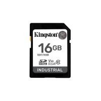 tarjeta sd kingston industrial 16 gb uhs-i u3 v30 a1 pslc resistente