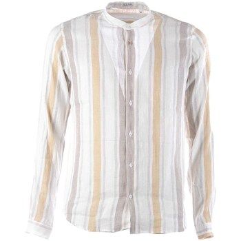 Sl56 Camisa manga larga Berenice Collo Coreana Lino para hombre