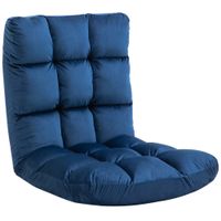 homcom sillon convertible sillon perezoso gran confort inclinacion de respaldo multiposiciones 90-180 franela de poliester acolchado   aosom espana