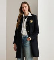 lauren ralph lauren para mujer 297958509001 abrigo de lana negro 36 clasico