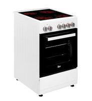 cocina con vitroceramica teka fs 502 4ve wh 4 zonas coccion blanca