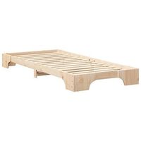 estructura de cama marron 100 x 210 cm madera
