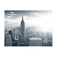 papel pintado 3d - vista del manhattan nuevayorkero al amanecer 350x270 cm