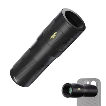 Freewell 6x teleobjetivo Compatible con funda de teléfono con montaje de 17mm para teléfono inteligente mejorado Zoom fotografía captura detalles a distancia