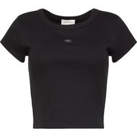 calvin klein jeans tops y camisetas lv047c200g woven label 2x2 baby para mujer