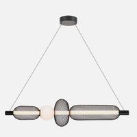 fabrilamp colgante mimosa negro 20w 4000k 2200lm regx99 5x22 cm
