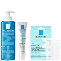 la roche posay anti-blemish evening routine effaclar cleanser treatment  patches