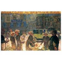 legendarte - cuadro lienzo impresion digital - place clichy 1912 - pierre bonnard - decoracion pared cm 60x90