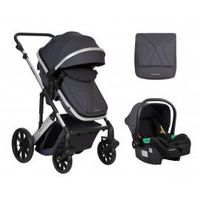 carrito de bebekikkaboo3 en 1 asiento transf darling gris oscuro