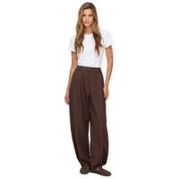 vila pantalones leora hw trousers - coffee bean para mujer