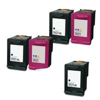 compatible multipack hp officejet 4500 wireless printer ink cartridges 5 pack -cc654ae