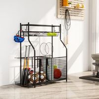 organizador equipos deportivos sportnow metal 92x42x109 cm negro