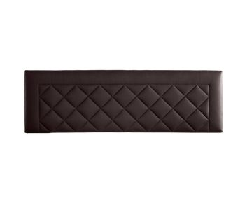 Cabecero 160x50x7 | häusbed | cabecero tapizado domus | para cama de 150 y 160 | anclaje en pared | polipiel chocolate