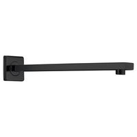 soporte de pared cuadrado negro mate en acero y laton resistente