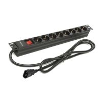 phasak bns 3535 regleta con interruptor 8 tomas de corriente 2m negro