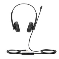 auriculares yealink uh34 dual teams con cable usb-a cancelacion de ruido oficina y call center negros