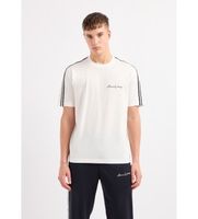 ax armani exchange para hombre 8nztsgzj9az1116 camiseta de corte estandar blanco l casual algodon manga corta