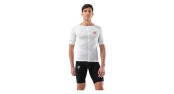 Maillot de manga corta compressport tri postural aero blanco  hombre