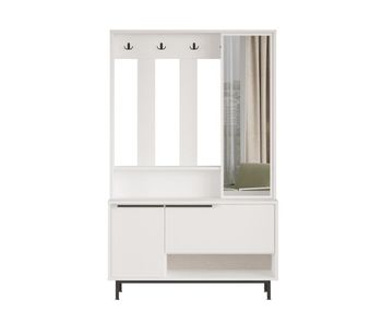 Armario ocean, de estilo moderno, medidas 178x112x36 cm, con 2 puertas y 4 estantes.